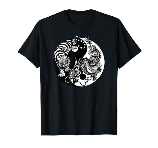 Yin Yang Dragon Tiger T-Shirt