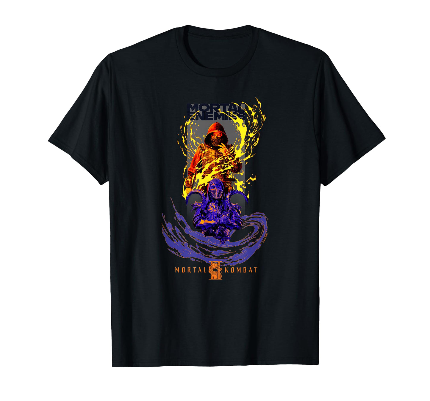 Mortal Kombat 2 Mortal Enemies Scorpion & Noob Saibot T-Shirt