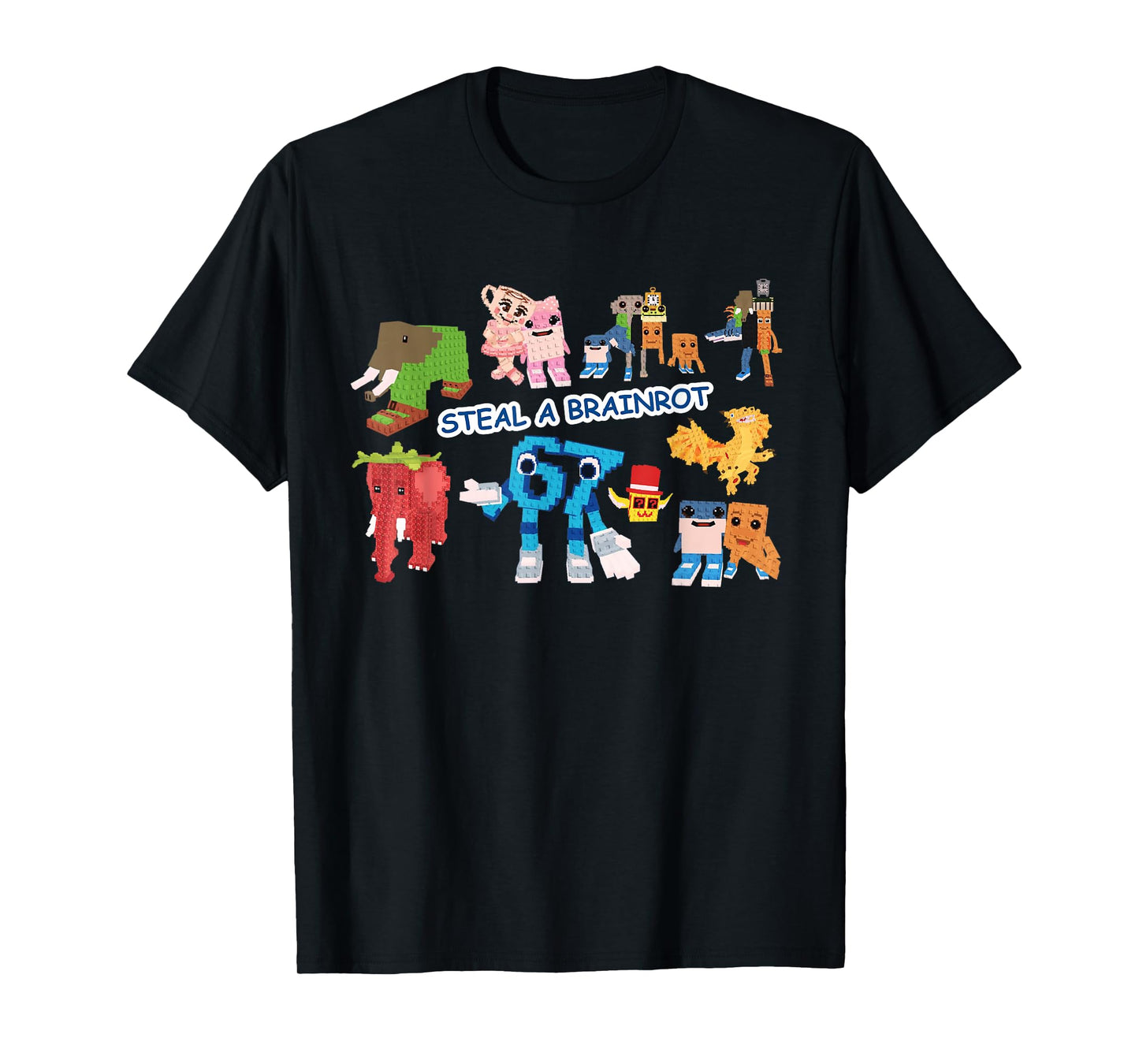 Steal a Brain Rot Shirt Funny Gamer Meme for Kids T-Shirt