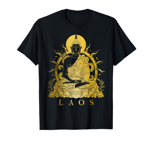 Laos Buddha Vintage Buddhist Souvenir T-Shirt