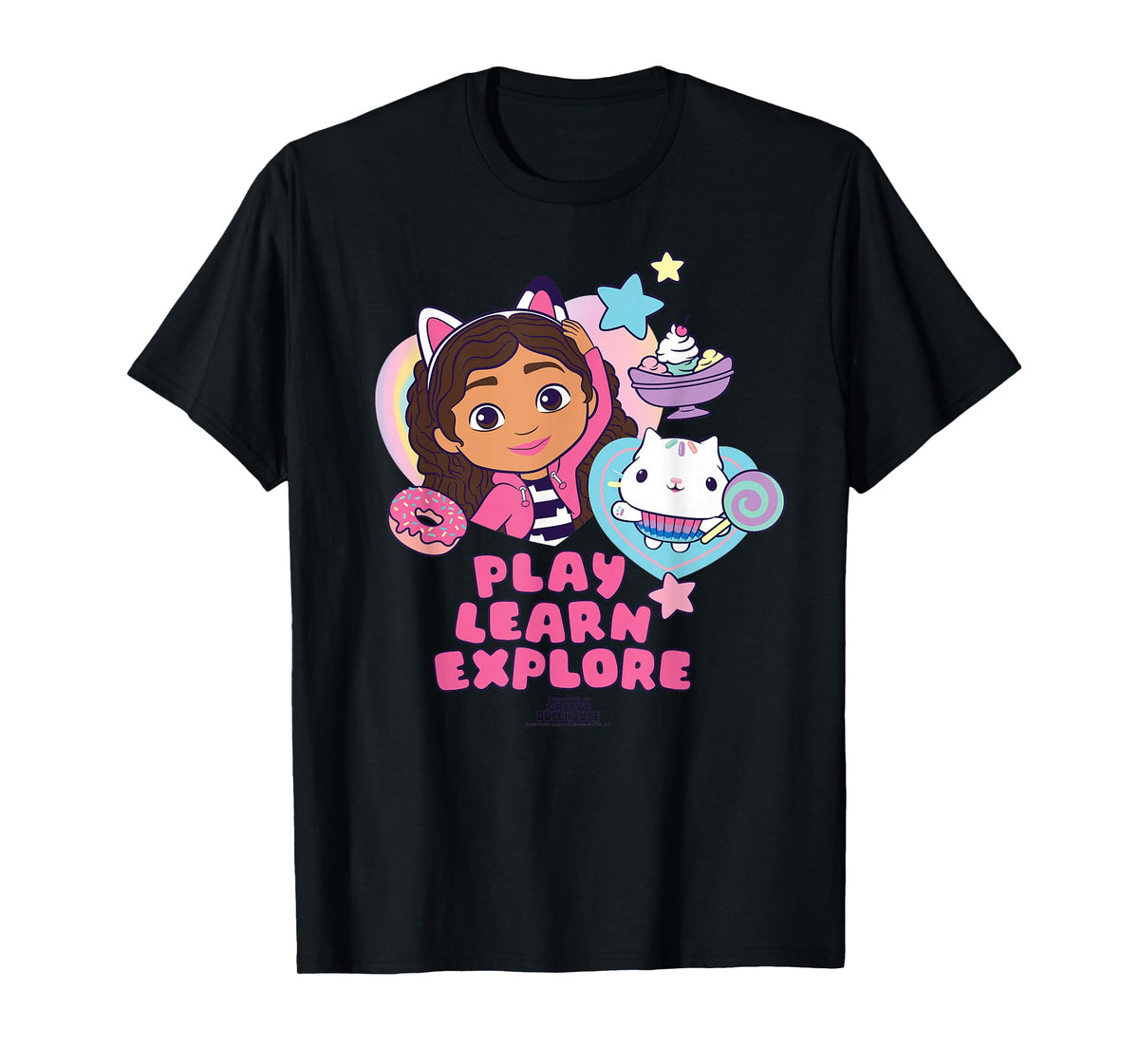 DreamWorks Gabby's Dollhouse Play Learn Explore T-Shirt