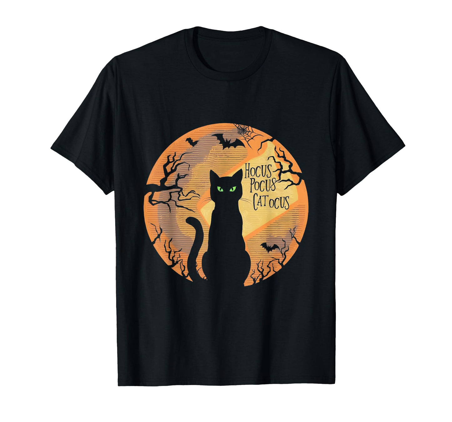 Hocus Pocus Catocus Halloween Black Cat Lover T-Shirt