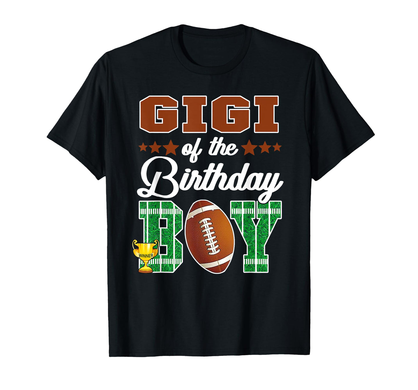 Gigi Of The Birthday Boy Football Party Family Matching T-Shirt