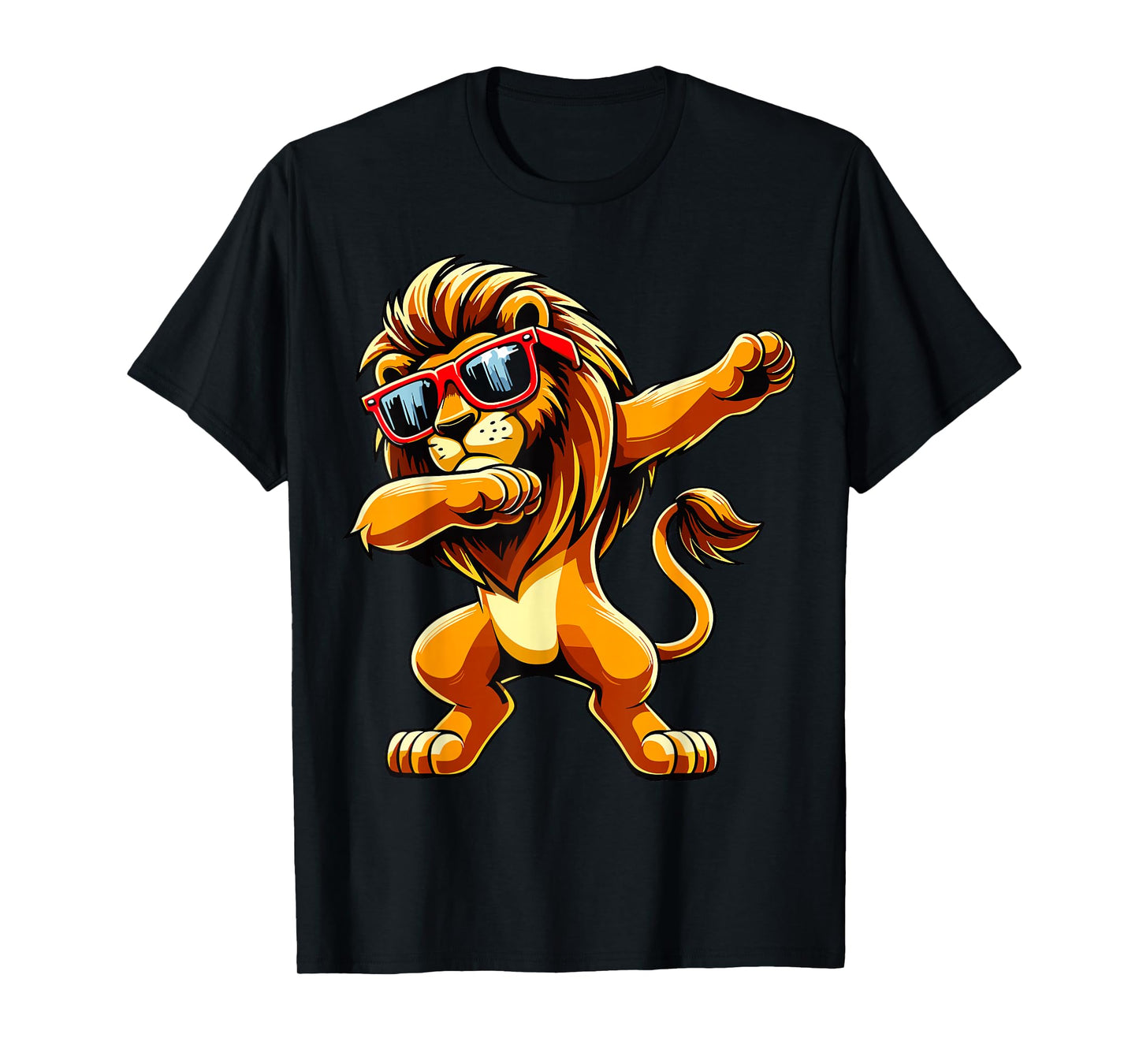 Dabbing Lion Sunglasses T-Shirt