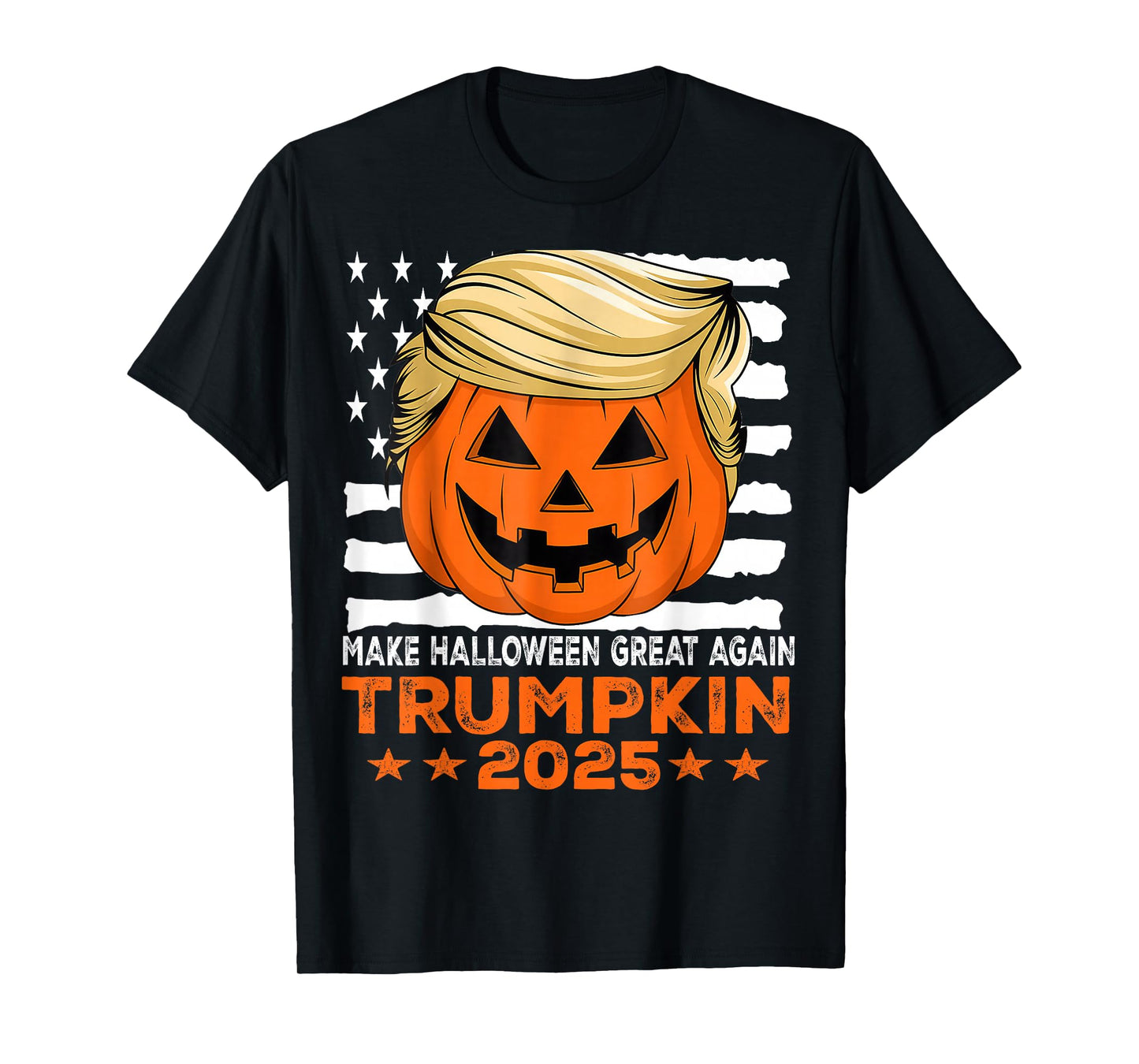 Trumpkin 2025 USA Make Halloween Great Again Funny Trump T-Shirt