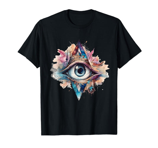 Spiritual Third Eye Watercolor Self-Reflection Awareness T-Shirt