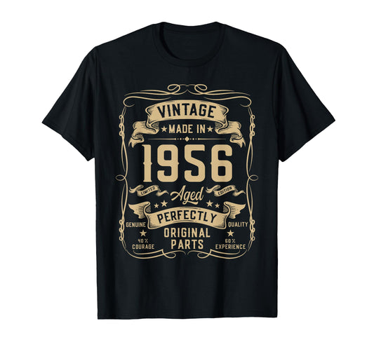 Vintage 1956 69yr 69th Birthday Gifts for Men 69 Years Old T-Shirt