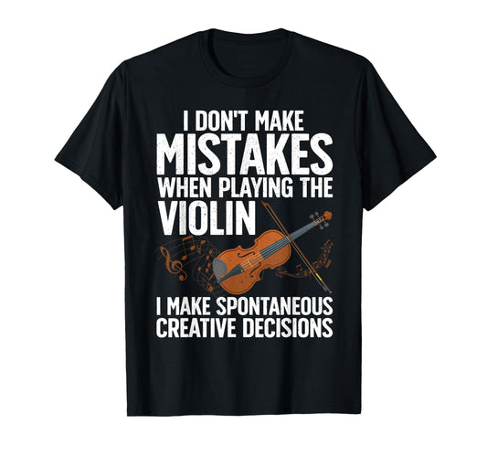 Funny Violin Design For Men Women Orchestra Violin Player T-Shirt