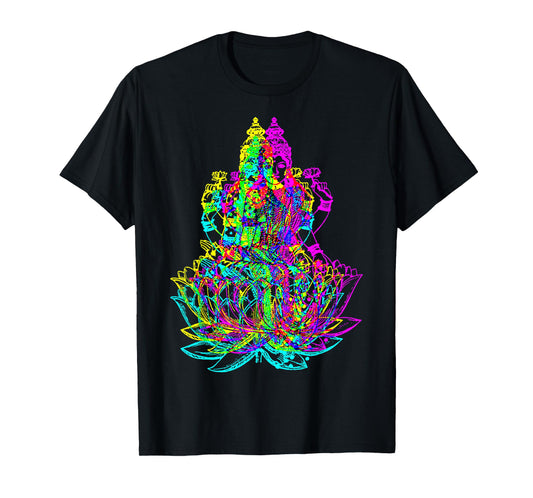 Hindu Goddess Lakshmi Shakti - Psychedelic Colors T-Shirt T-Shirt