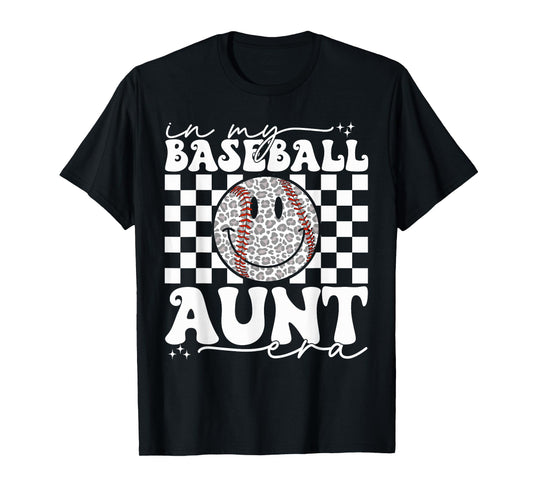 Groovy Vintage In My Baseball Aunt Era Baseball Aunt Auntie T-Shirt