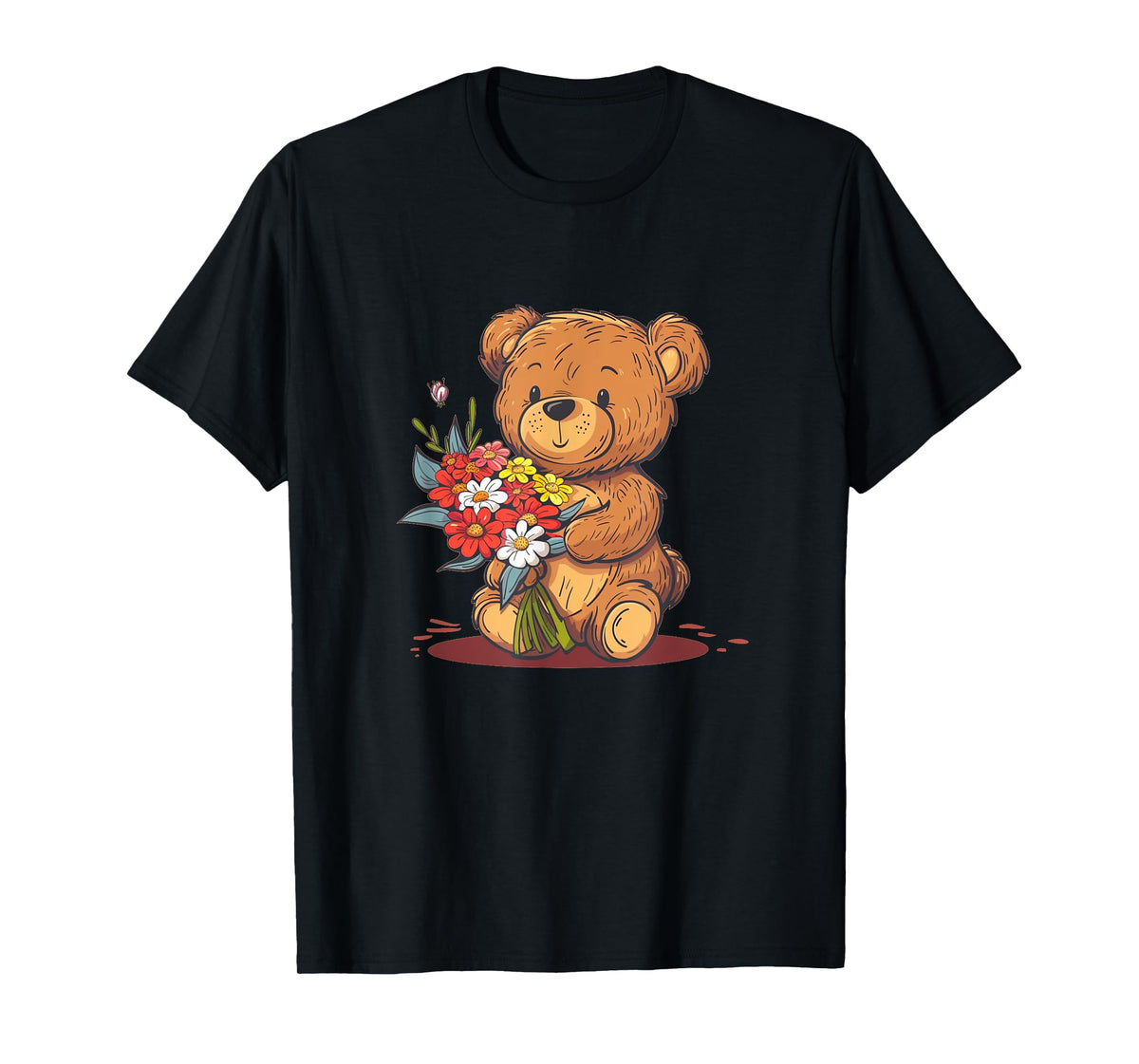 Funny flowers Teddy bear costume T-Shirt