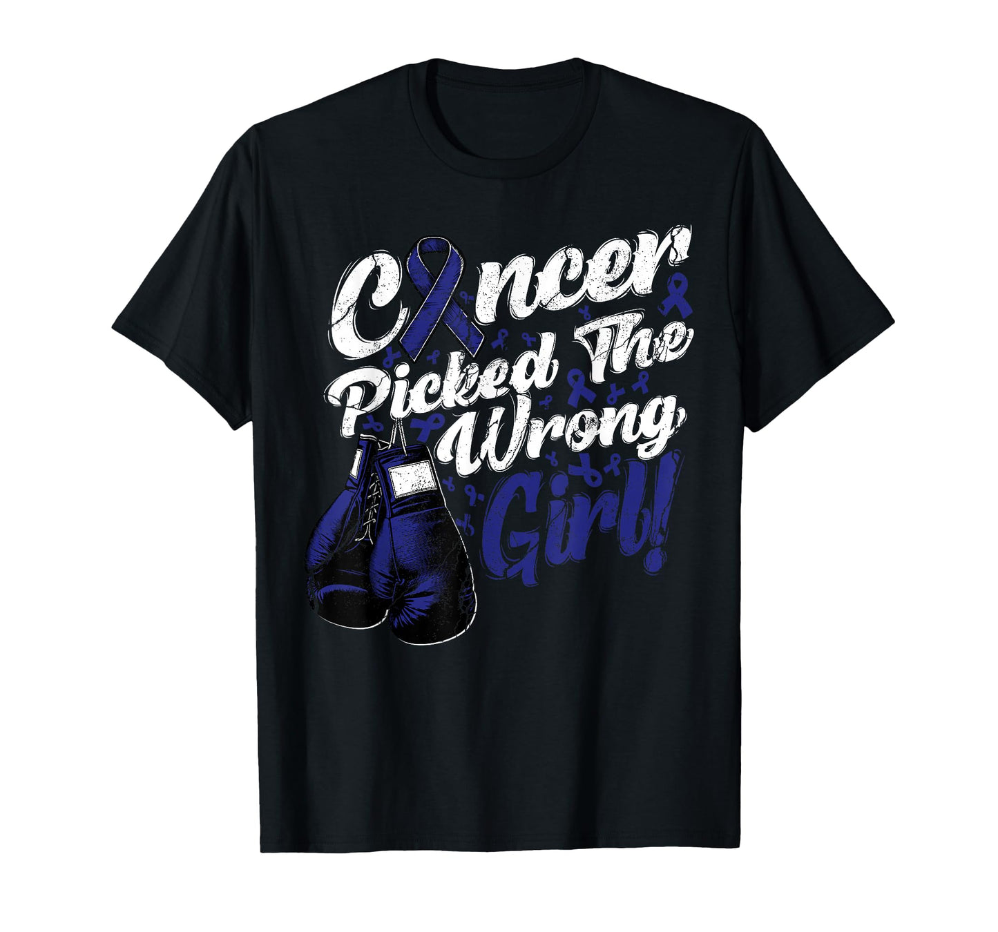 Colorectal Cancer Colon Picked Wrong Girl Awareness Support T-Shirt
