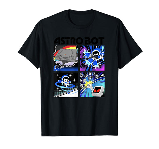 Astro Bot Rescue Mission Space Warrior Video Game T-Shirt