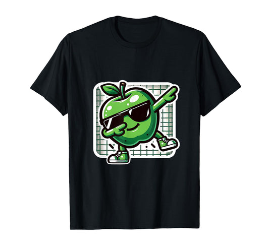 Funny Dab Apple Dancing Dabbing Fruit Meme T-Shirt