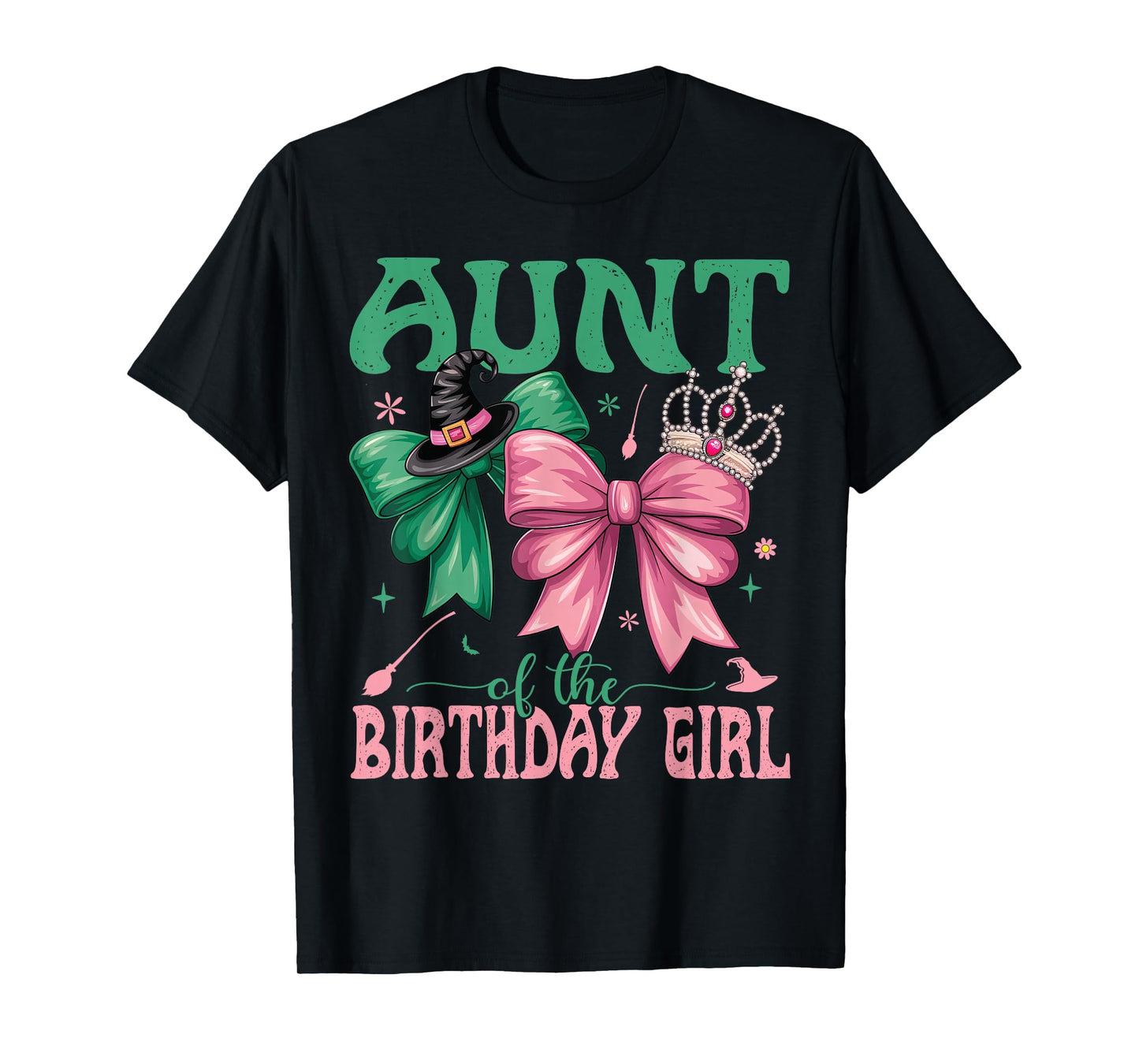 Aunt of The Birthday Girl Matching Witch Family Bday Part T-Shirt