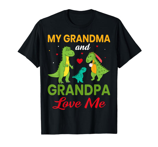 My Grandma And Grandpa Love Me T-Shirt
