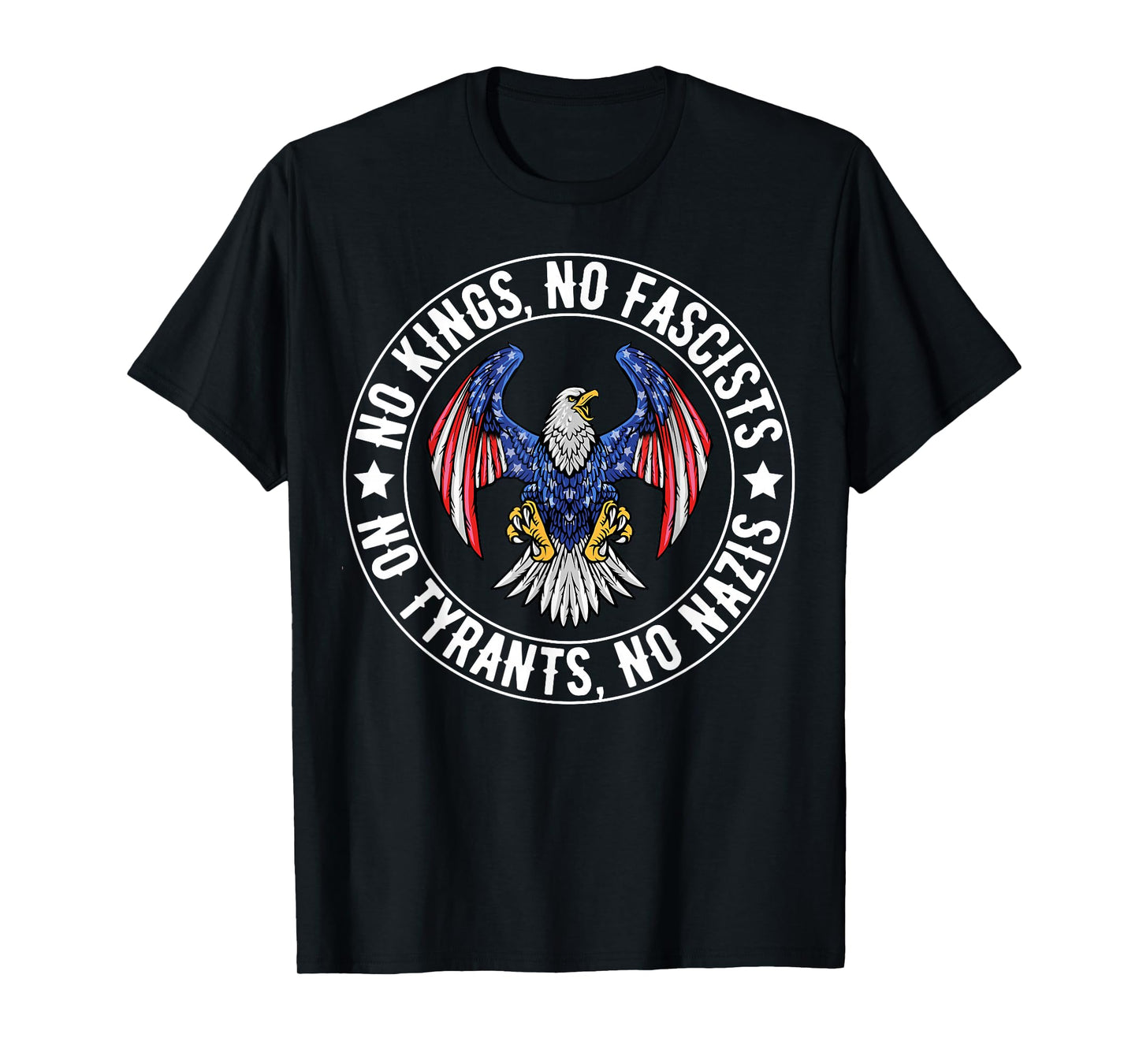 No Kings in America No Fascists We The People Political T-Shirt