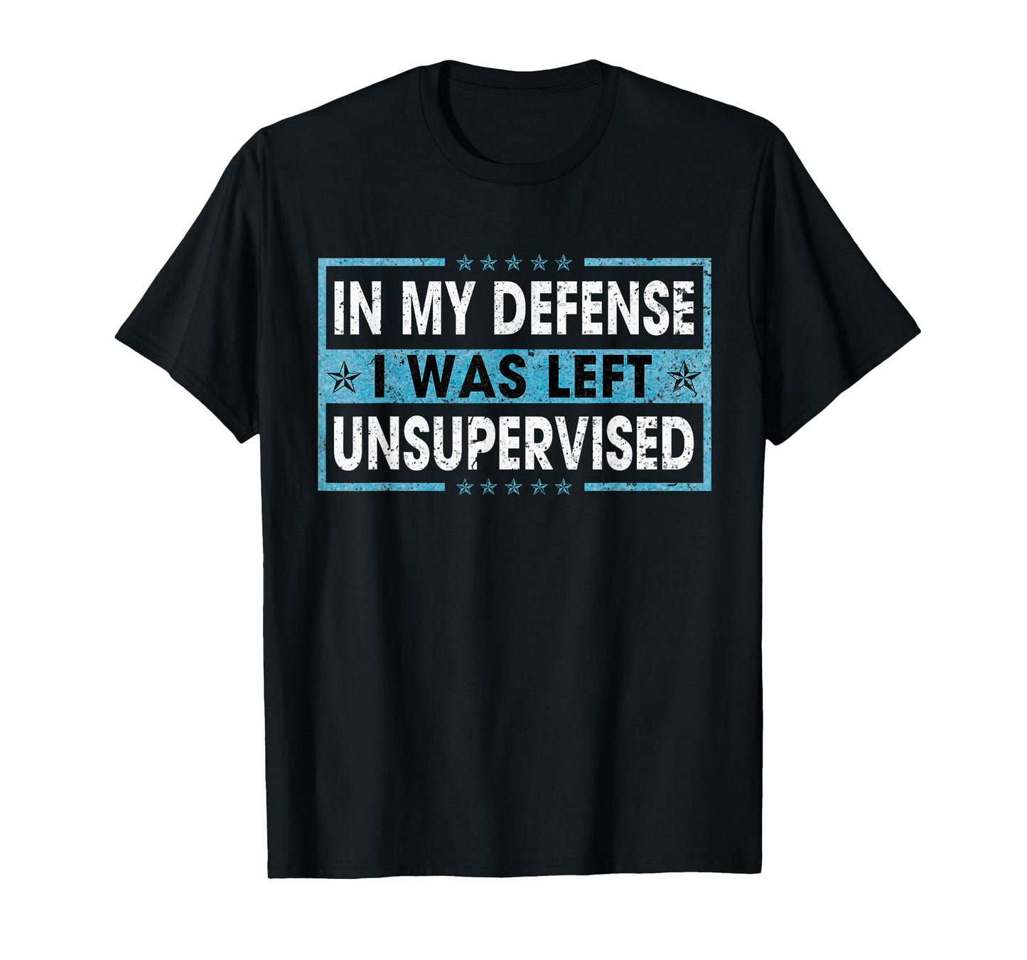 Funny Saying In My Defense I Was Left Unsupervised Retro T-Shirt