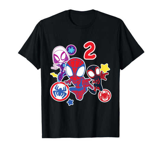 Marvel Spidey and His Amazing Friends 2 Year Old Birthday T-Shirt