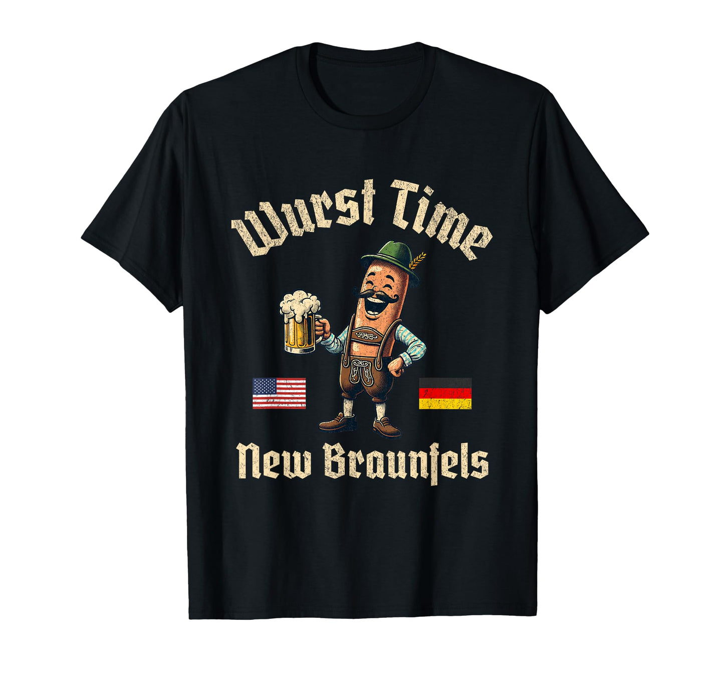Wurst Time Wurst Fest German Beer Festival New Braunfels T-Shirt