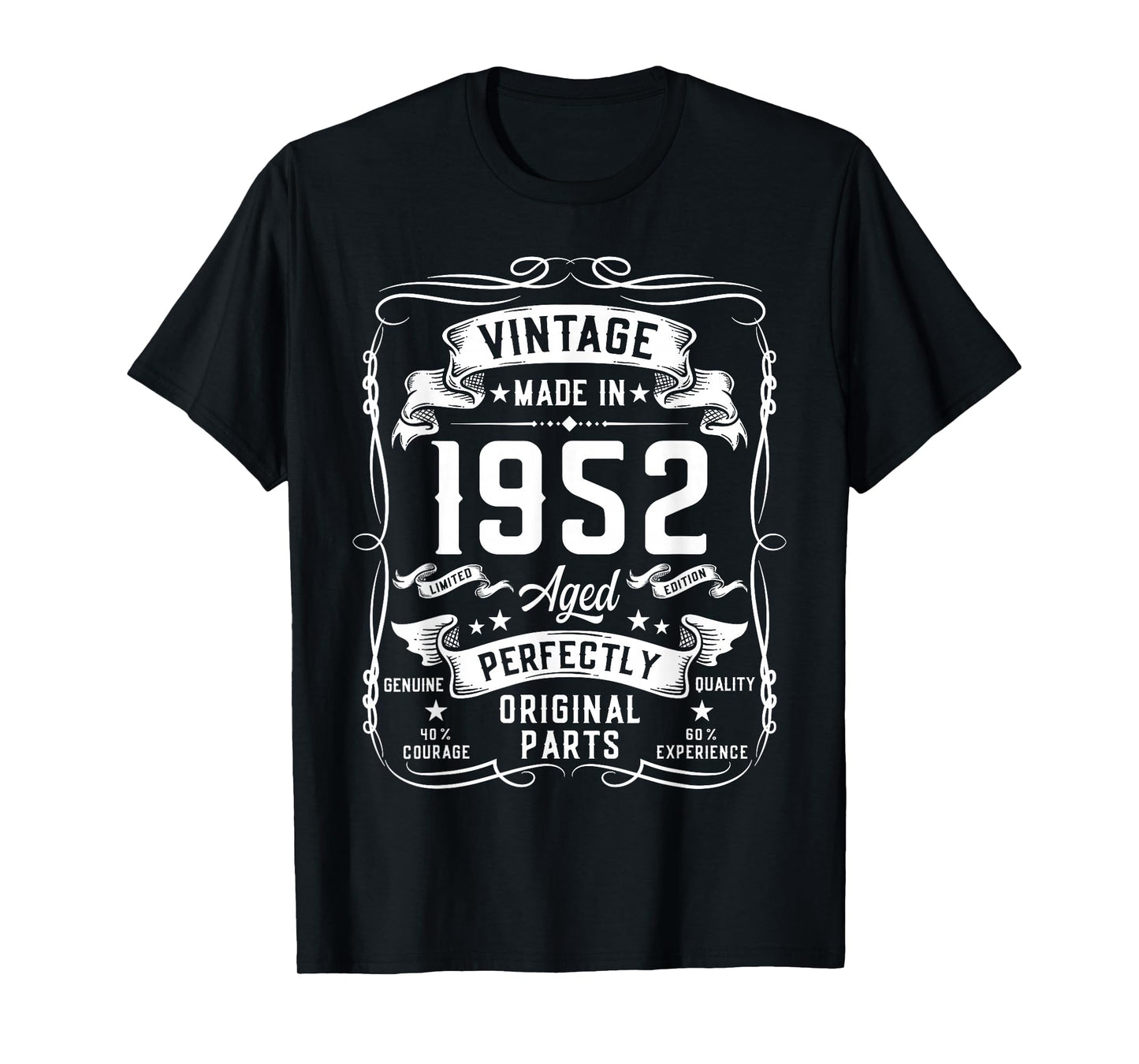 Vintage 1952 74yr 74th Birthday Gifts for Men 74 Years Old T-Shirt
