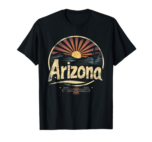 Arizona - Cool Funny Graphic Vintage Men Women Kids Retro T-Shirt