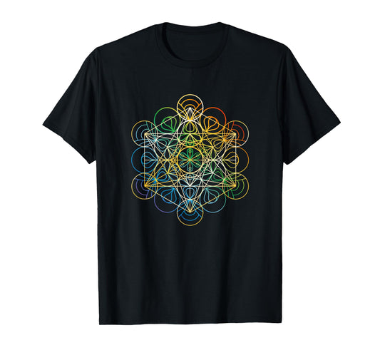 Sacred Geometry Shirt Chakra Colors T-Shirt