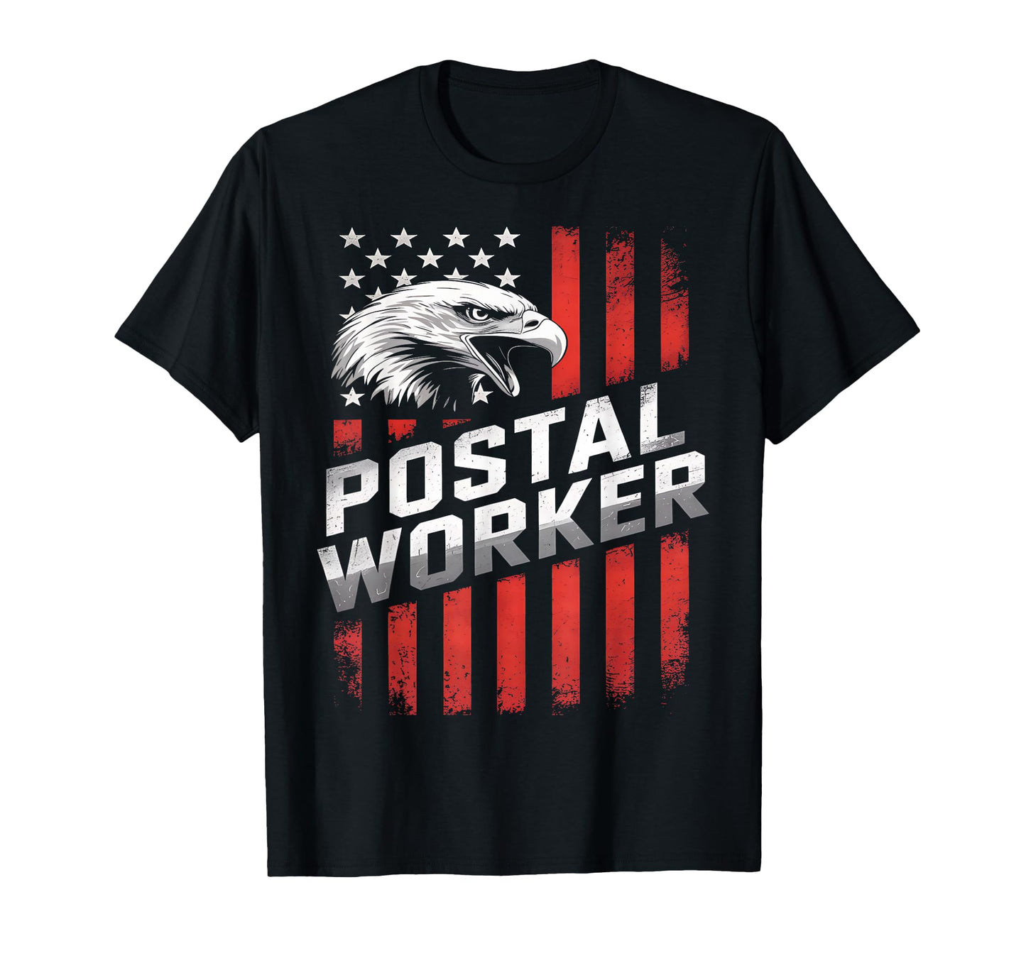 Postal Worker Vintage USA American Flag US Postal T-Shirt