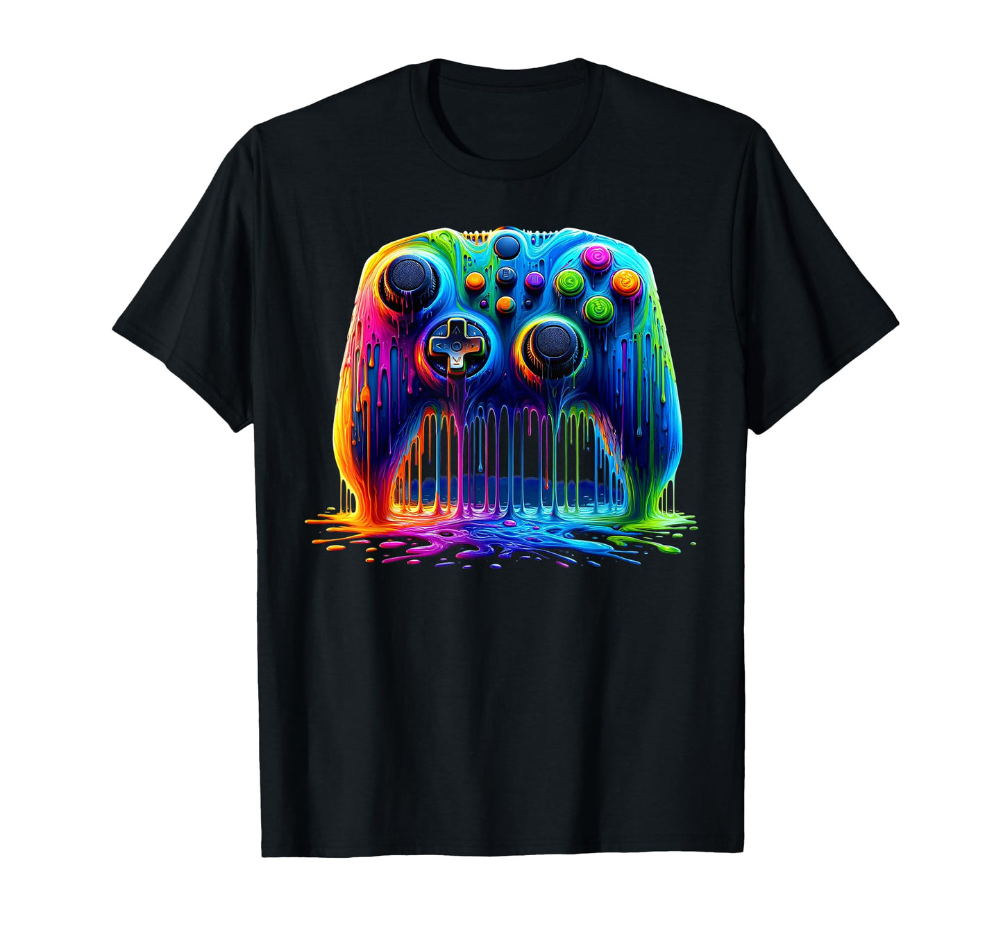 Colorful Passion for Gaming Gamer Graphic Design T-Shirt