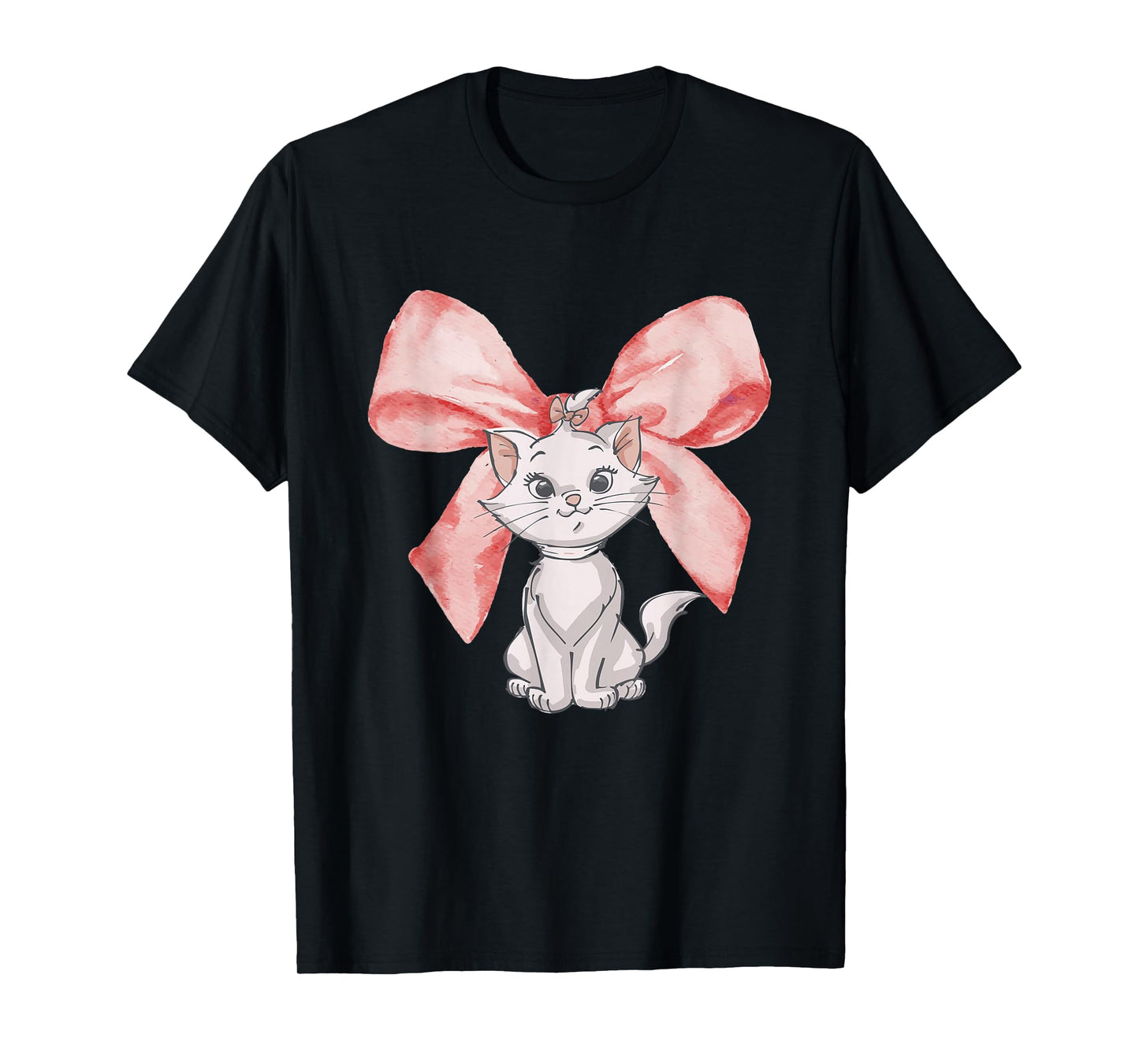 Disney The Aristocats Big Bow Marie Watercolor T-Shirt