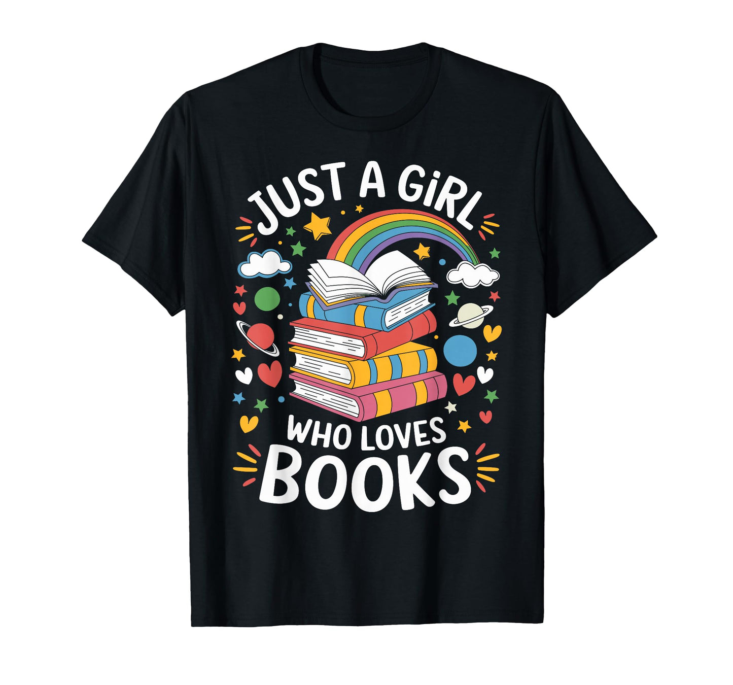 Bookworm Just A Girl Who Loves Books T-Shirt