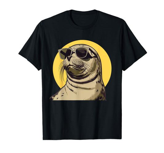 Perfect seal outfit with sunglasses for boys and girls T-Shirt