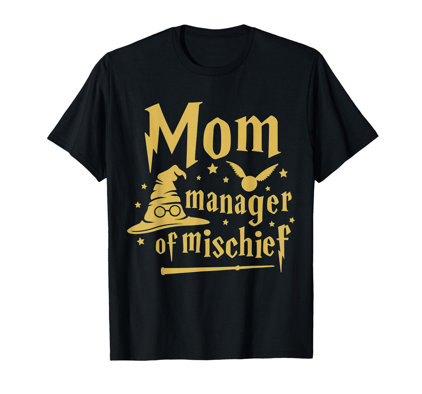 Magical Mom Manager of Mischief Birthday Family Matching T-Shirt