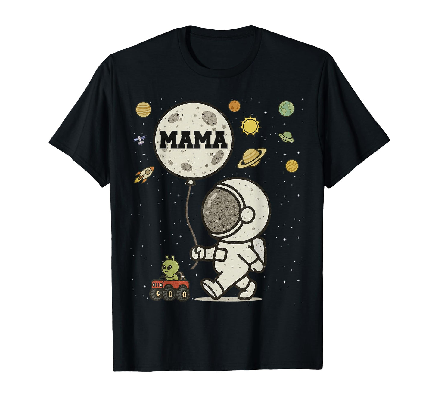 Astronaut Mama Space Birthday T-Shirt