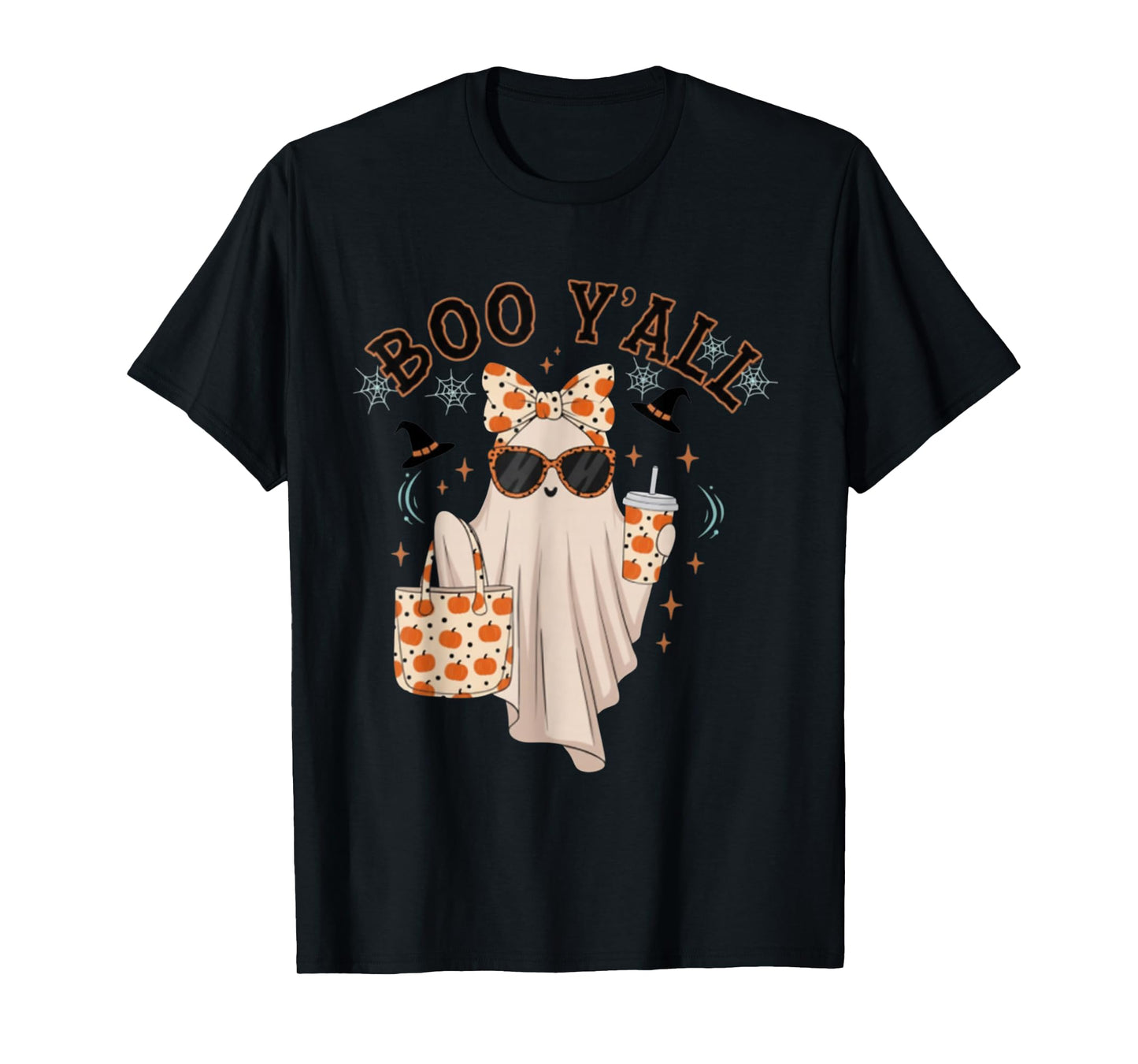 Boo JEE Boujee Pink Ghost Halloween October Vibes T-Shirt