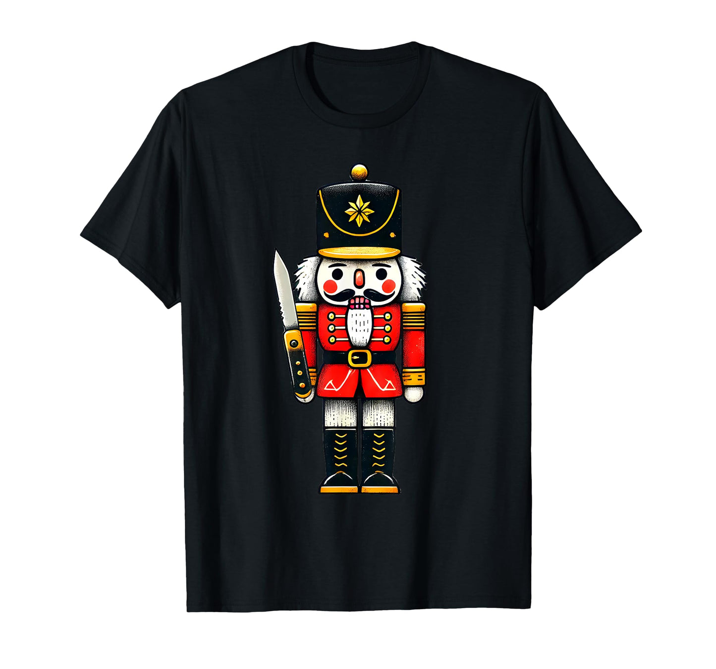Cute Funny Christmas Happy Holiday Pajama Gift Tee Unisex-Adults Winter Black Short Sleeve T-Shirt Small Classic Fit Pajama Shirt Holiday-Themed T-Shirt