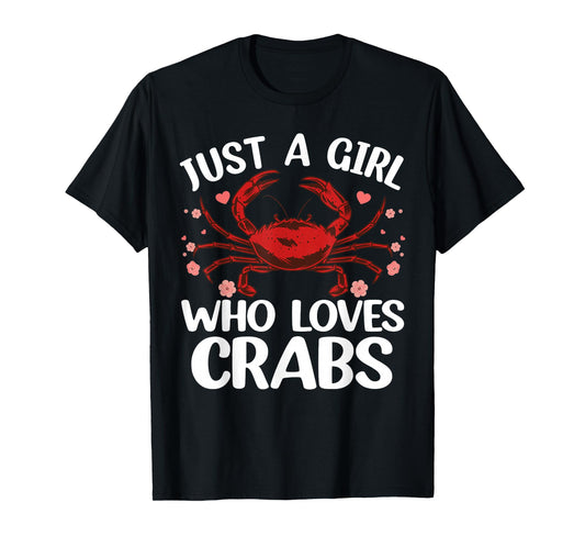 Cool Crab Art for Girls Women Crabby Seafood Gag Crab Lover T-Shirt