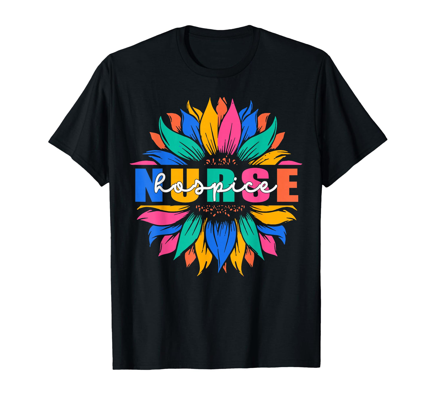 Hospice Nurse Appreciation Boho Flowers T-Shirt