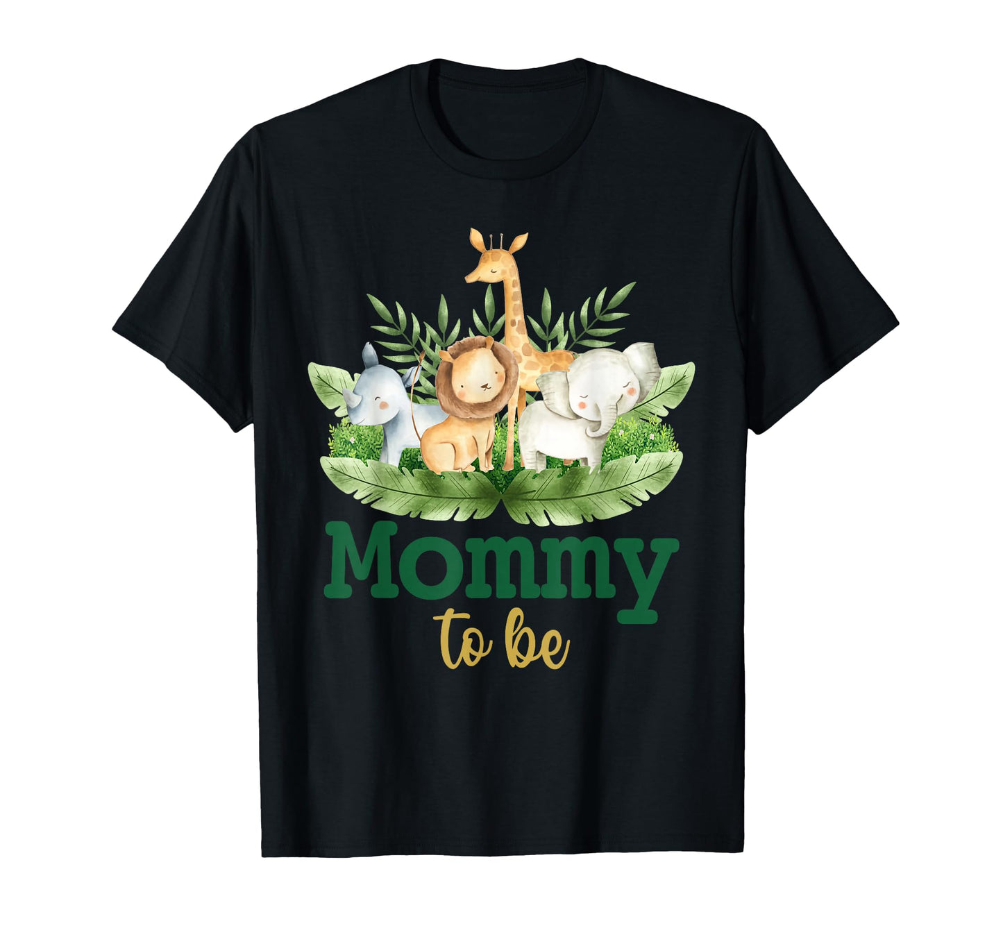 Soon To Be Mommy Jungle Animals Safari Baby Reveal T-Shirt
