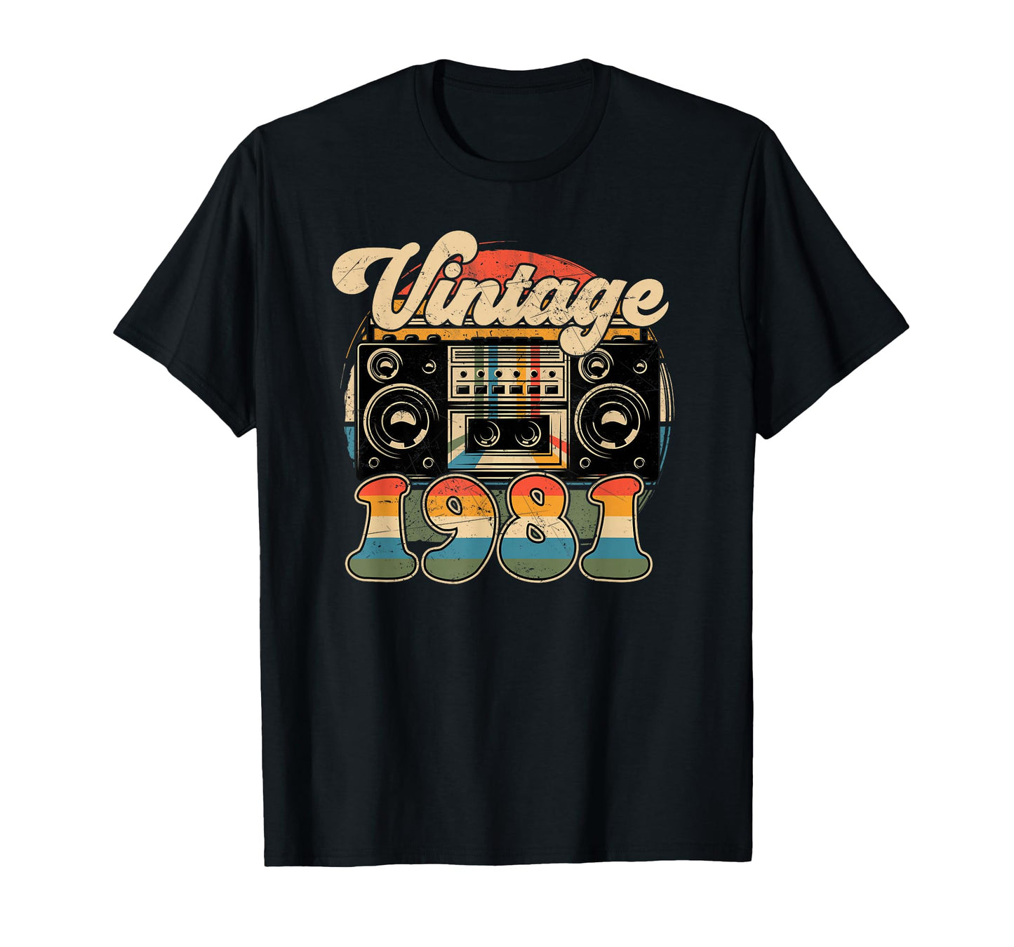 45th Birthday Retro Vintage 1981 Men Women T-Shirt