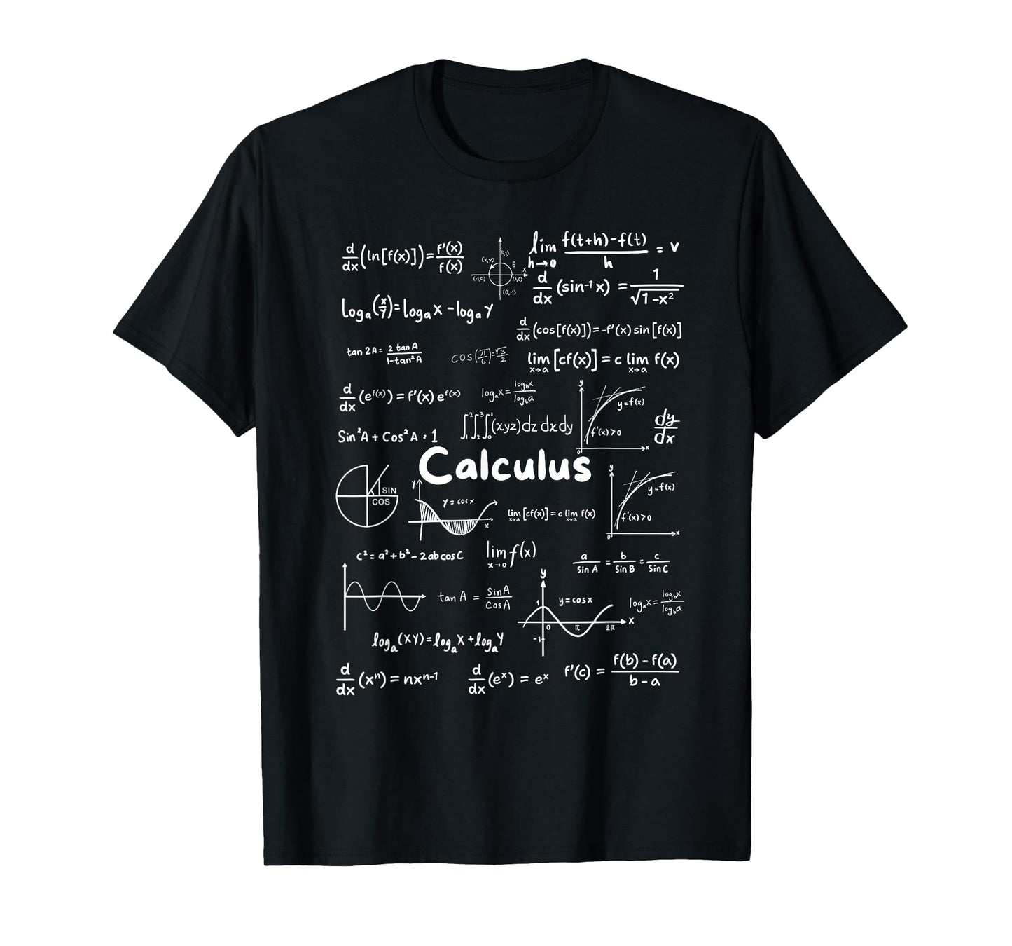 Mastering Essential Calculus Formulas Math Genius Teacher T-Shirt