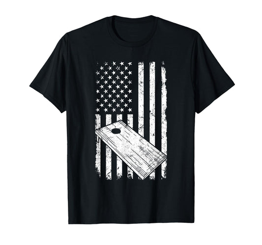 Cornhole American Flag Cornholer T-Shirt