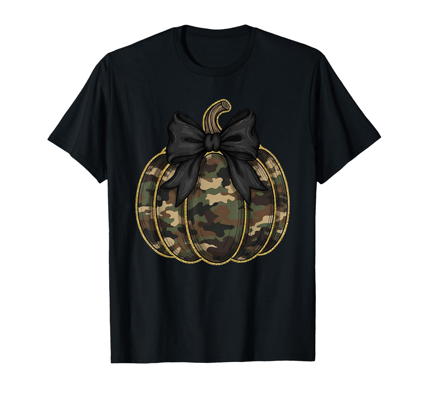 Camo Camouflage Pumpkin Halloween Costume Men Women Kids T-Shirt