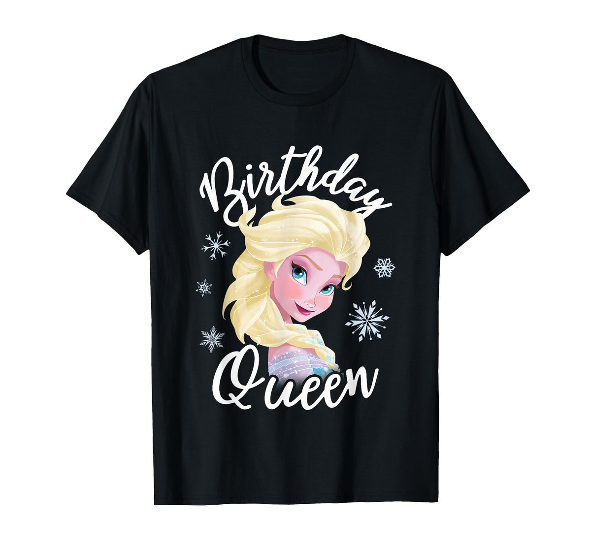 Disney Frozen Birthday Queen Elsa Big Chest Portrait T-Shirt