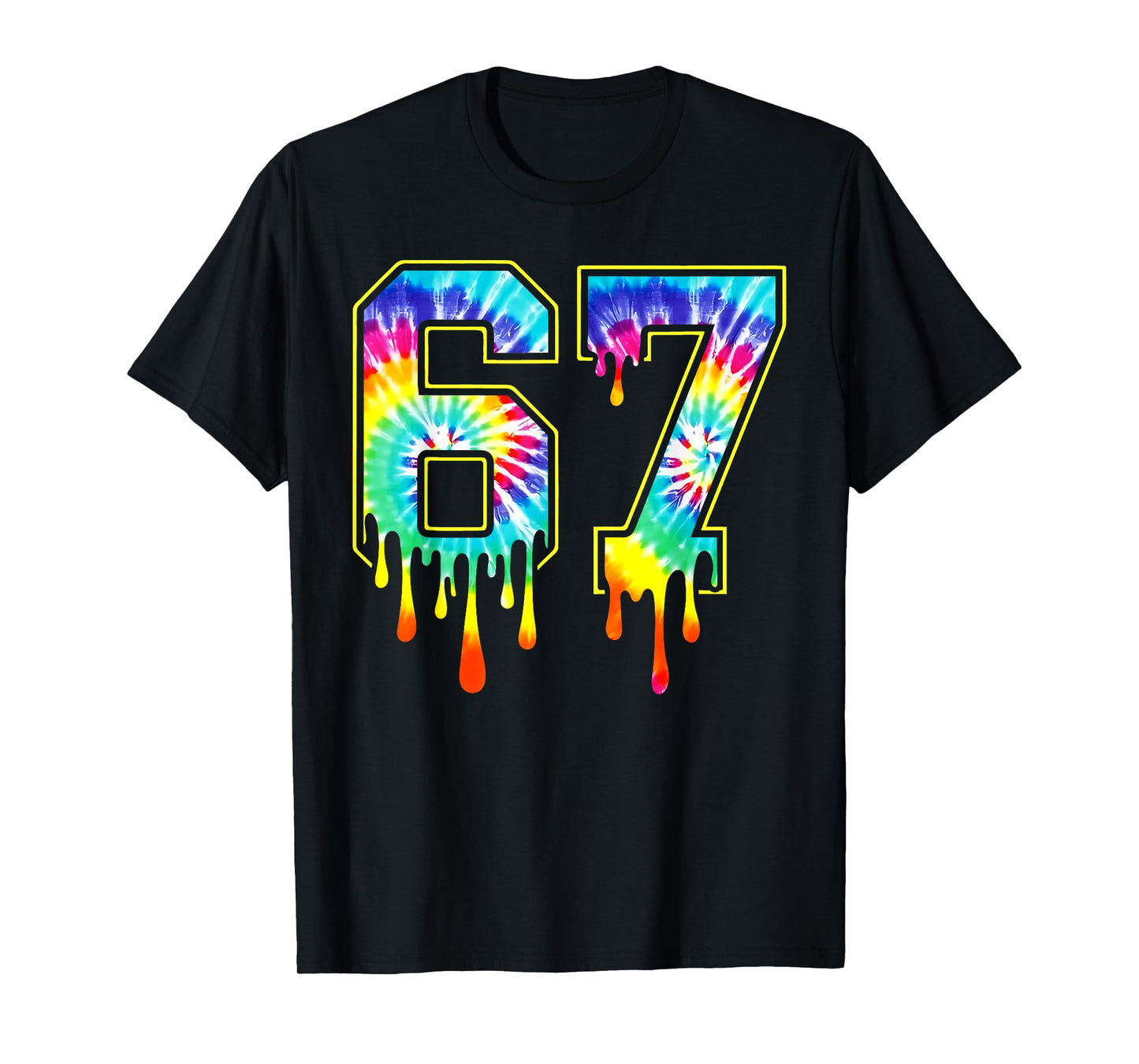 67 Number Meme Funny Six Seven 6 7 Gen Alpha Slang T-Shirt