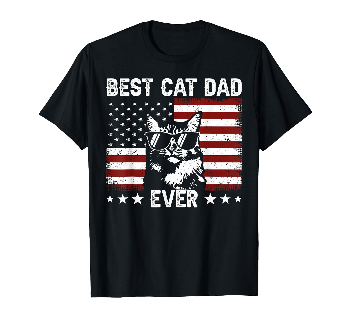 Best Cat Dad Ever Funny Cat Dad Lover Father's Day Cat Daddy T-Shirt