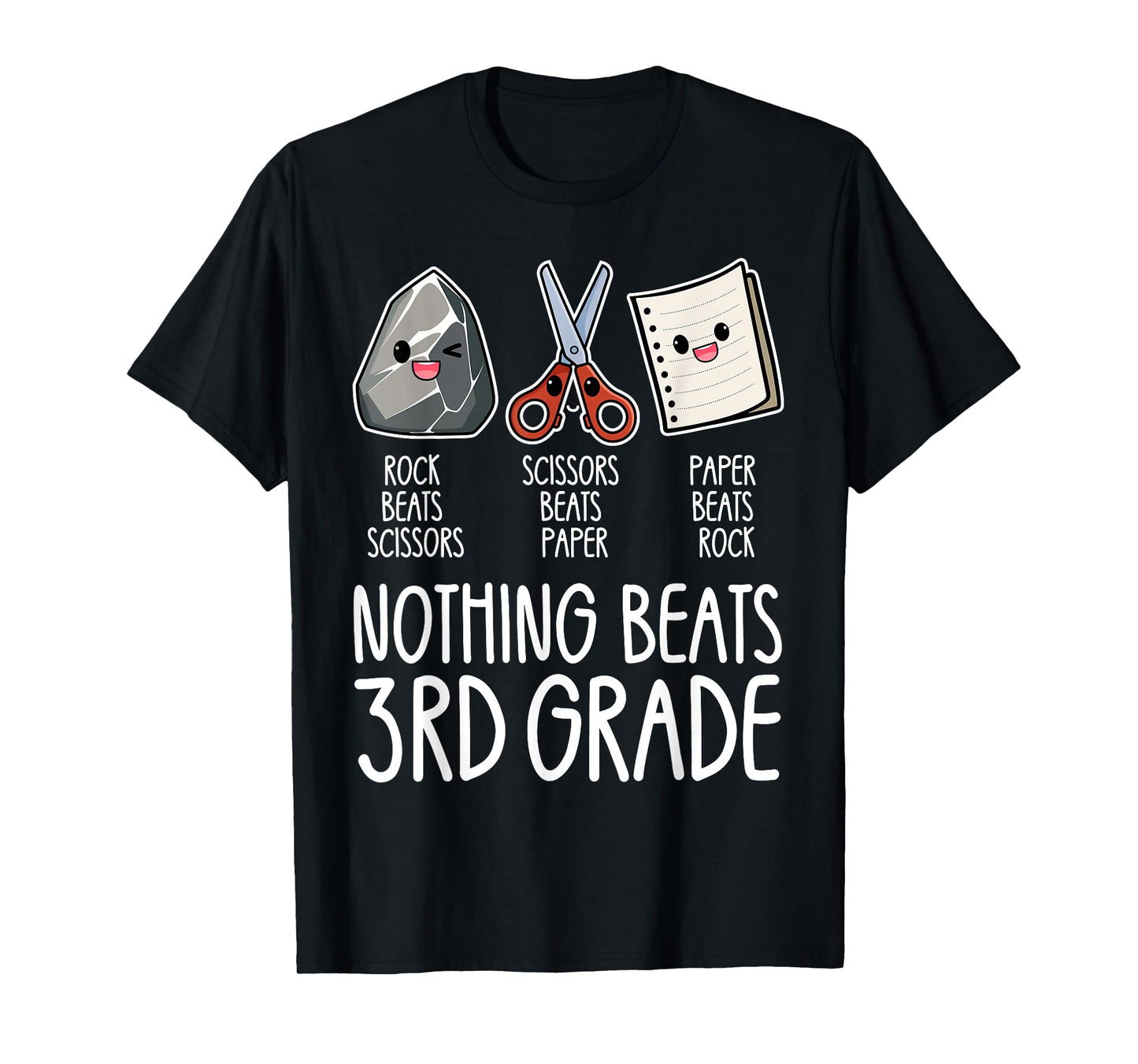 Nothing Beats 3rd Grade Funny Back to School Kids Teachers T-Shirt