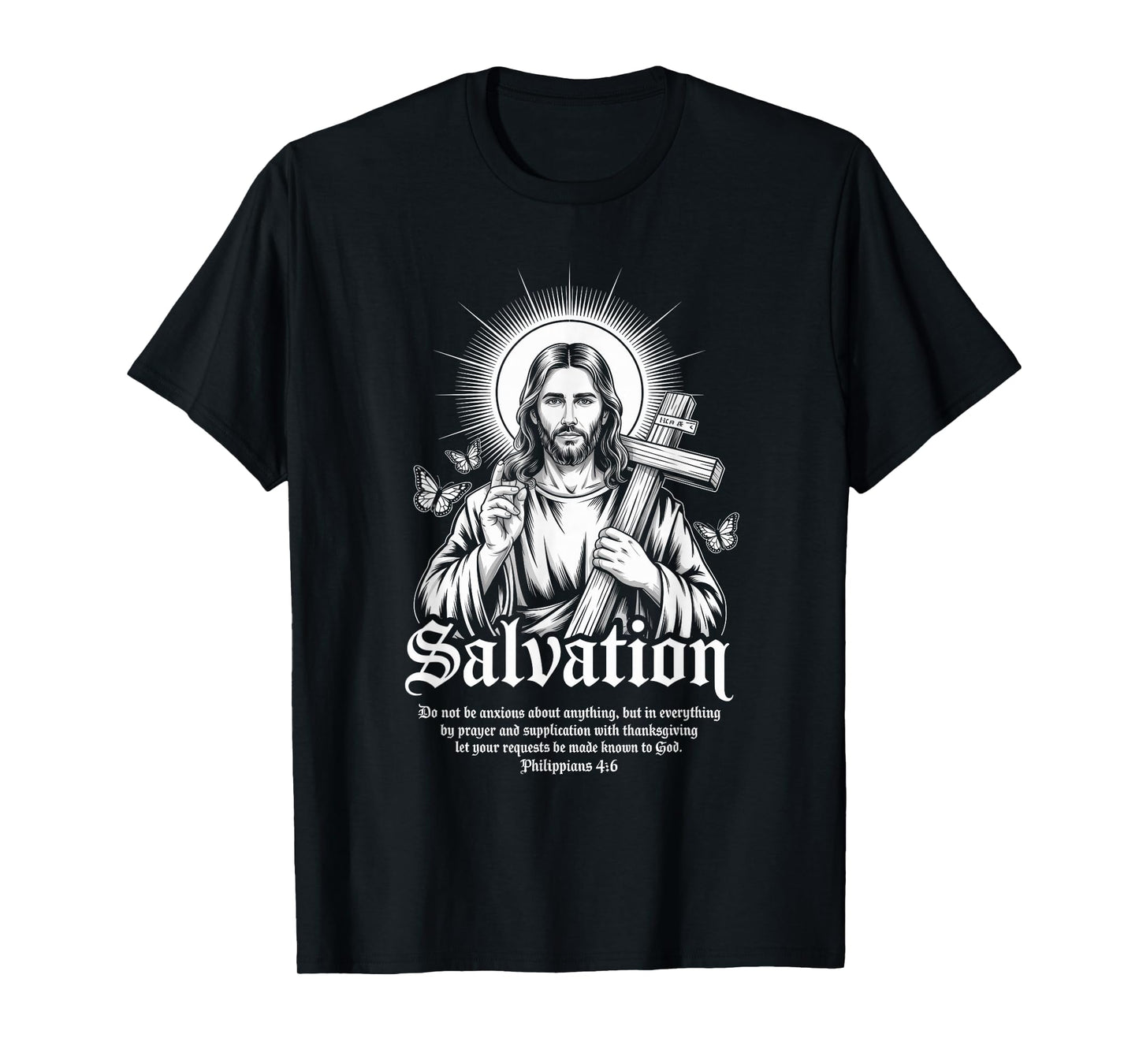 Salvation Philippians Bible Verse Christian Streetwear T-Shirt