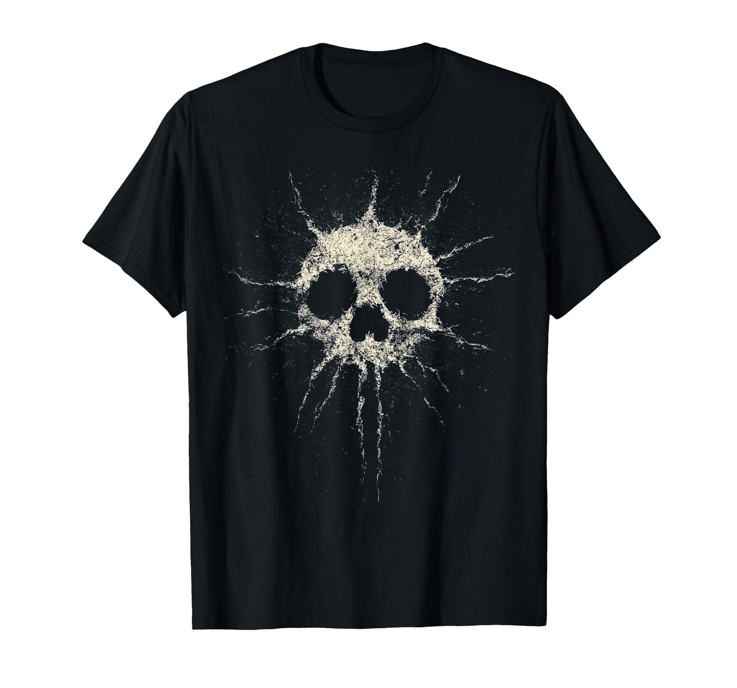Skull Nu-Goth Glitch Art Y2K Grunge 2000s Aesthetic T-Shirt