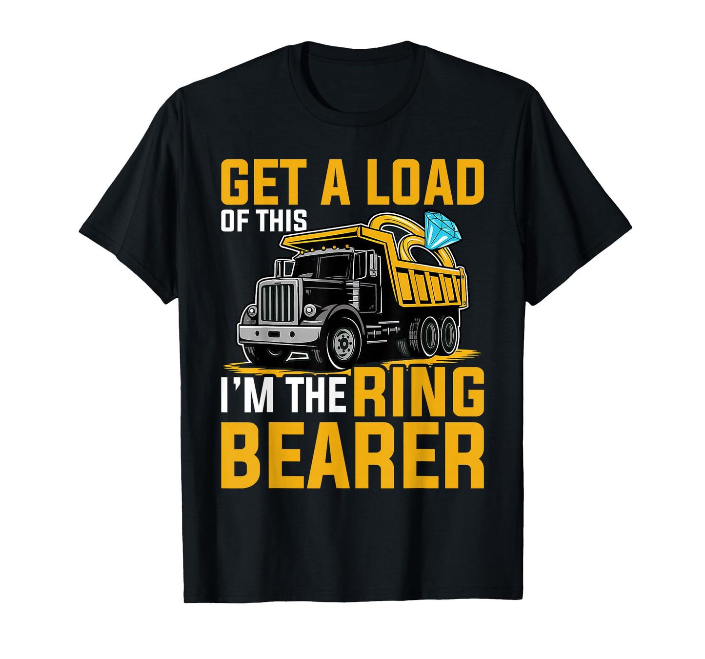 Ring Bearer Funny Wedding Truck Boys T-Shirt